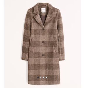 Abercrombie Wool Blend Dad Coat